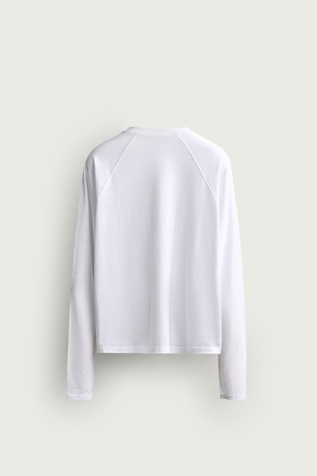 CAMISETA COLOR BLOCK ALGOD?N - LINO / Blanco - Zara фото 8