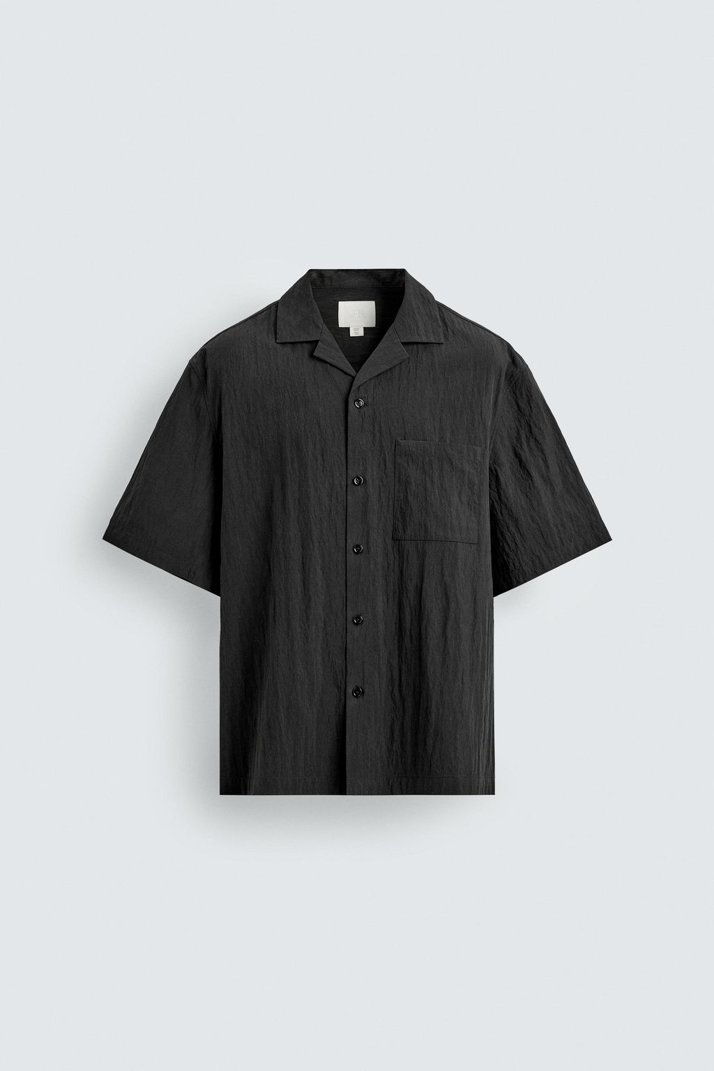 CAMISA RELAXED FIT TEXTURA / Negro - Zara фото 7