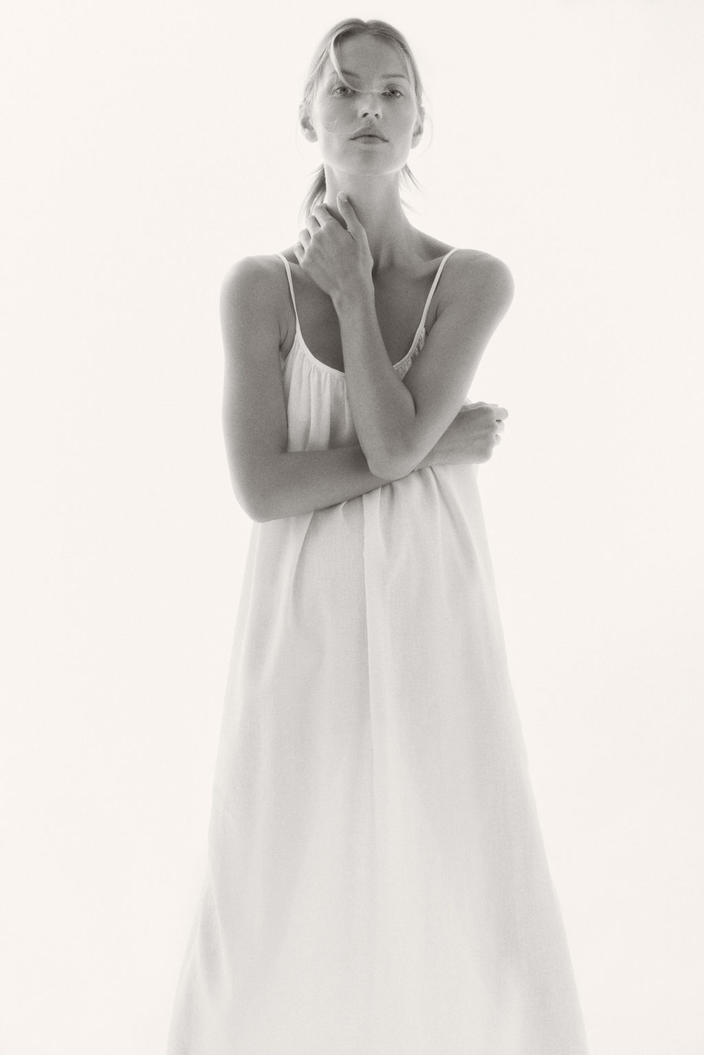 Vestido en mezcla de lino - H&m фото 7
