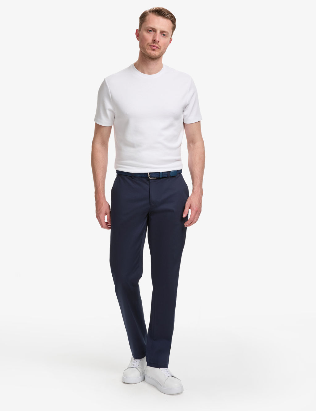 Lacivert Regular Fit Basic Kanvas Pantolon