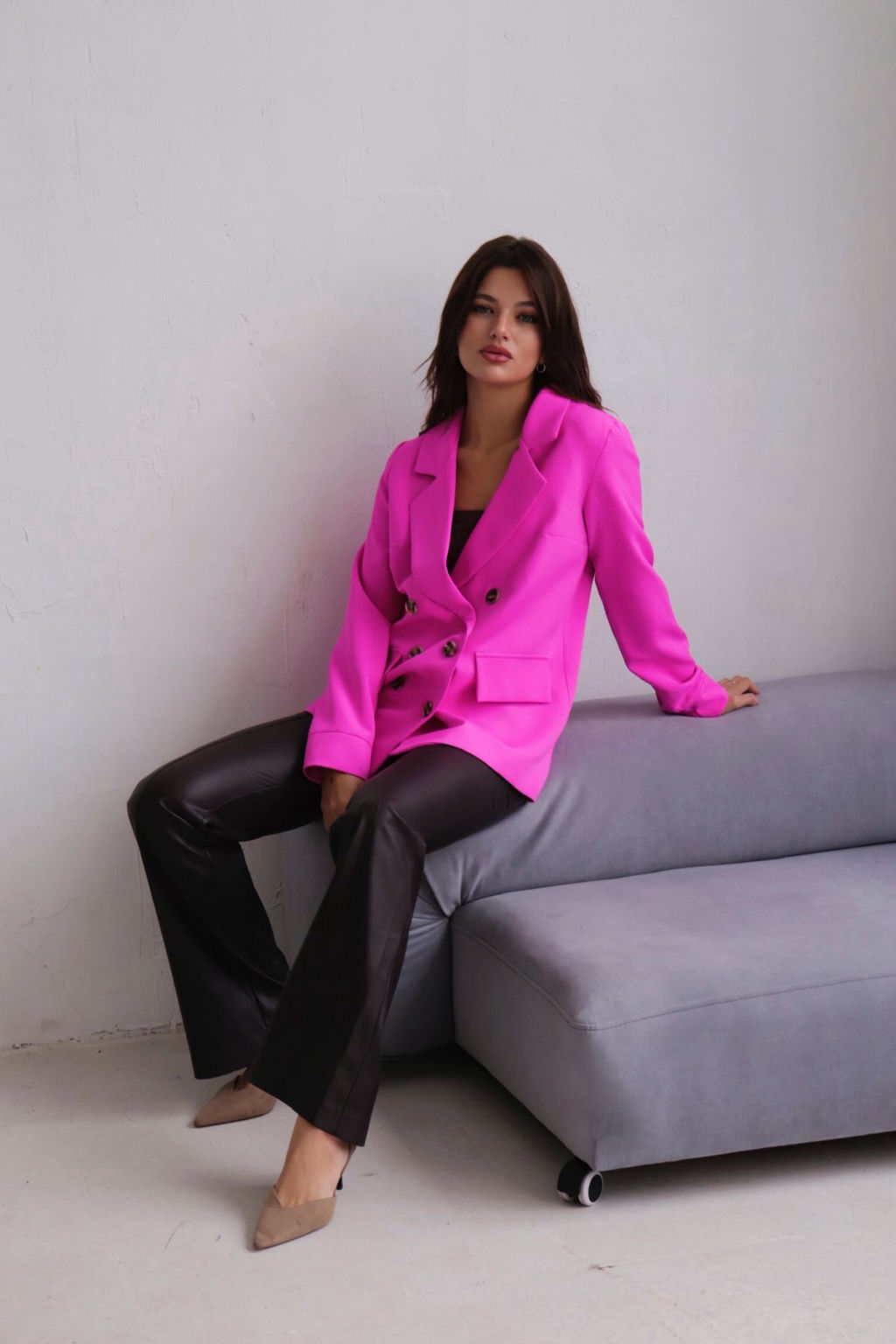 Двубортный жакет с английским воротником - Martichelli фото 174