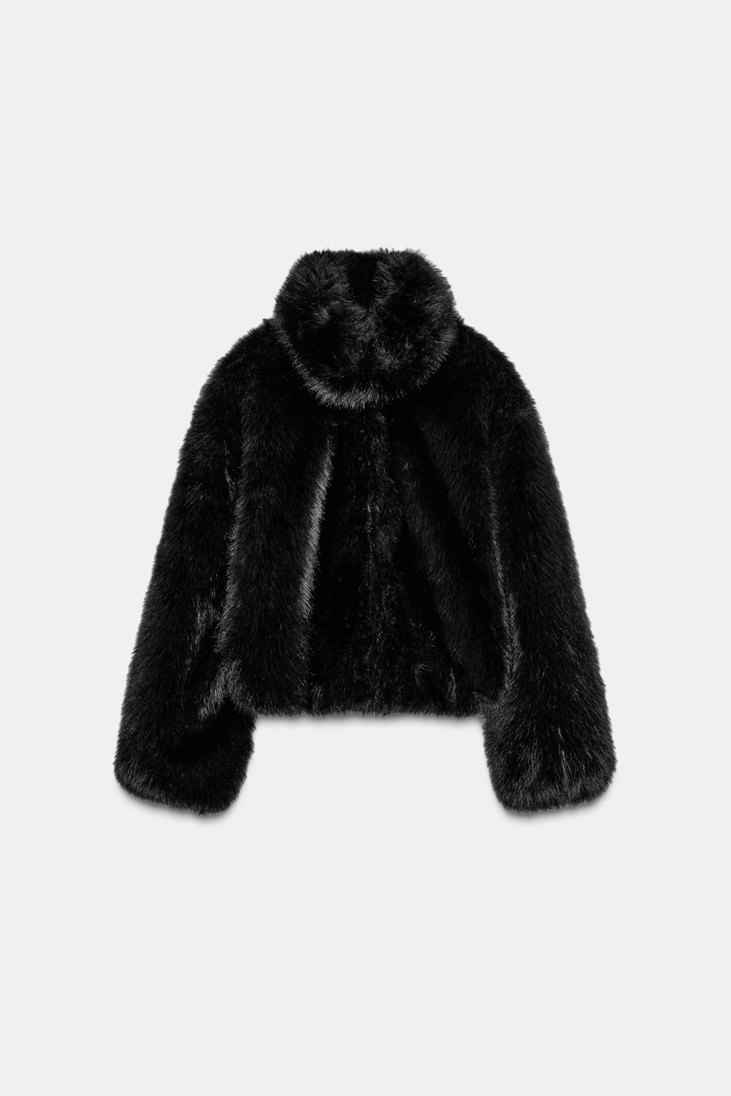 SHORT FAUX FUR COAT - Zara фото 3