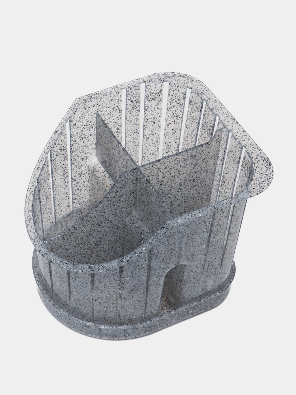 Сушилка для столовых приборов Verona 160*142*128мм 4-х секционная (гранит светло-серый) 221151421/02