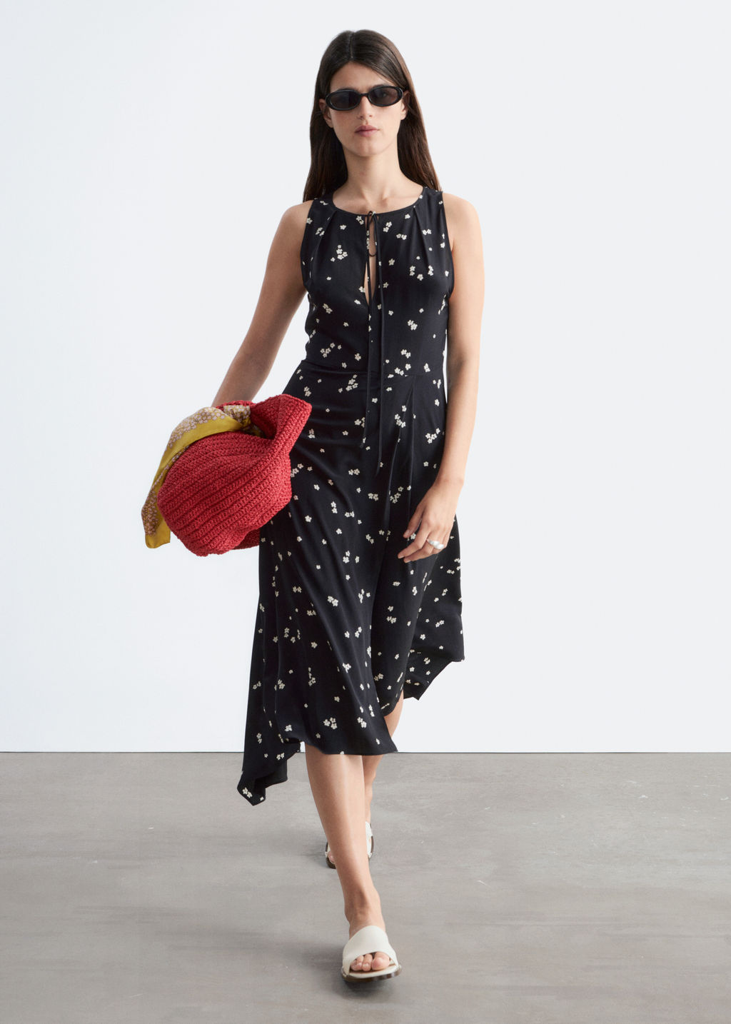 Maxivestido de seda con estampado floral - H&m фото 2