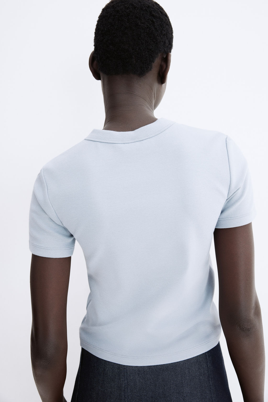 Camiseta ajustada de algod?n - H&m фото 6