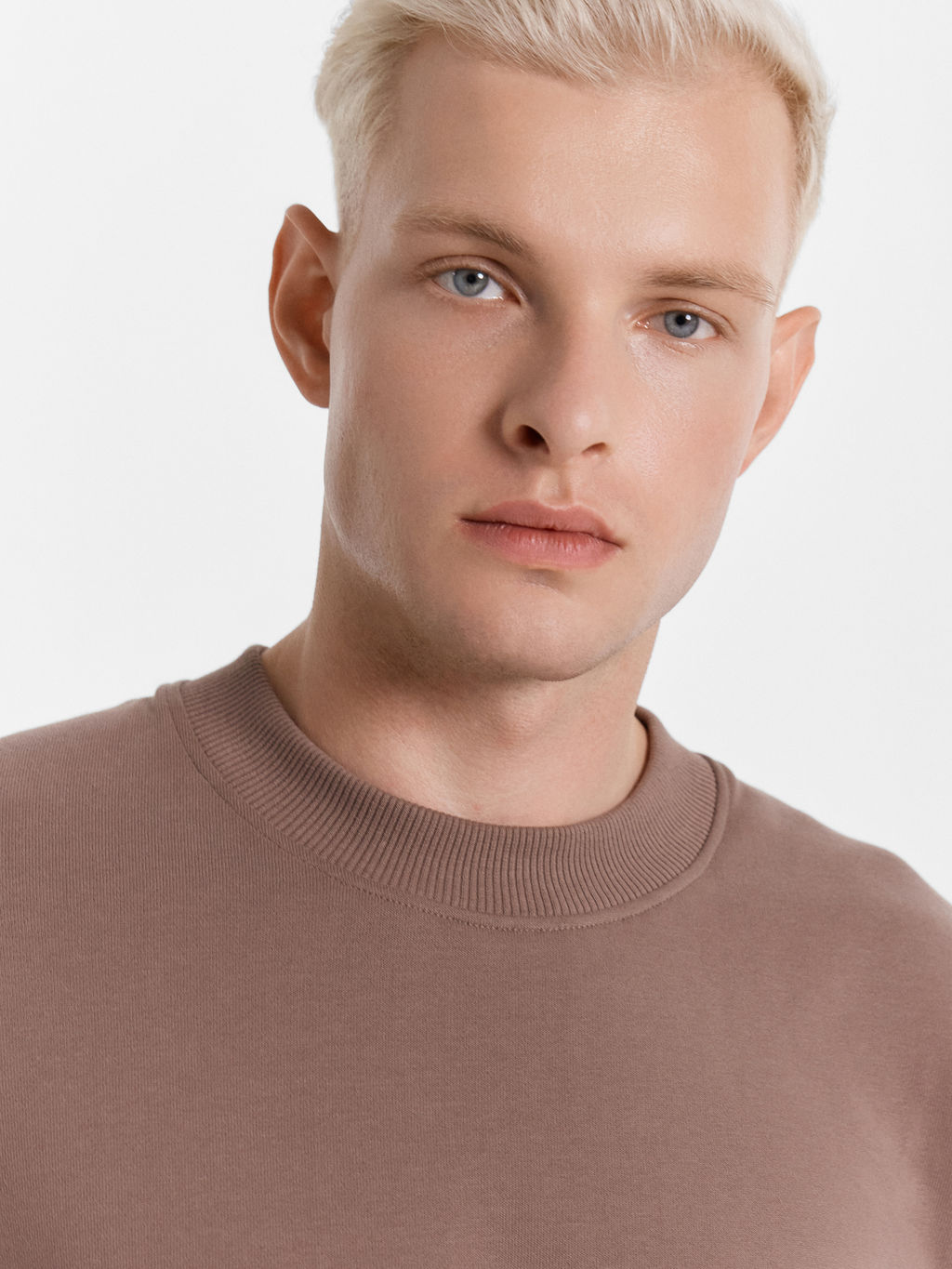 Свитшот мужской таупово-бежевый с растительным орнаментом тауп +печать 121894 - Mark formelle фото 5