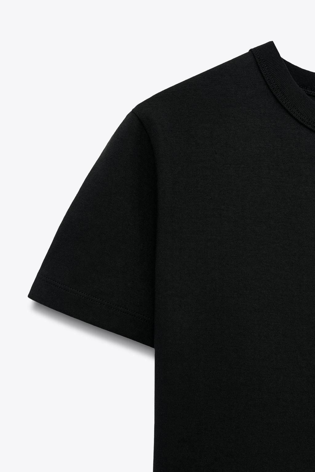 SHORT SLEEVE INTERLOCK T-SHIRT - Zara фото 16