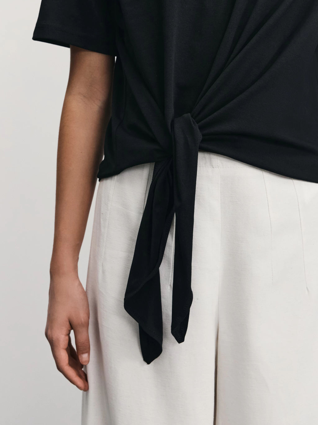 Футболка с завязкой на талии / Zarina  фото 7