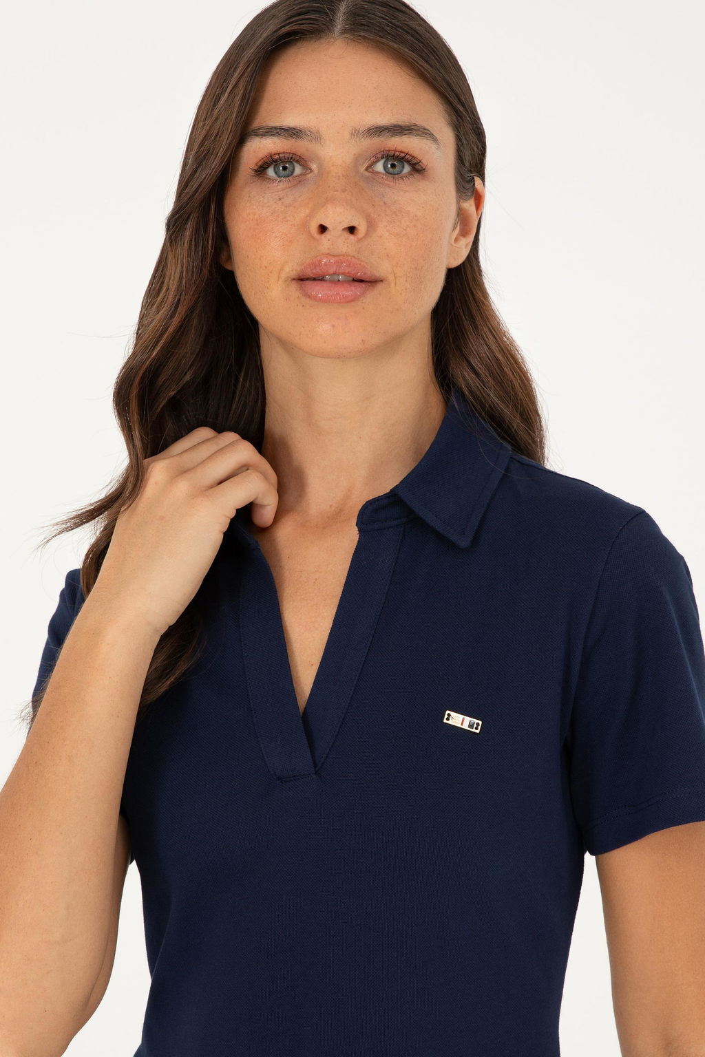 Женское темно-синее трикотажное платье Неожиданная скидка в корзине - U.s. polo assn фото 2