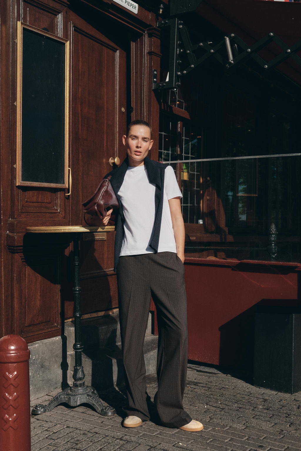 STRAIGHT-LEG TROUSERS WITH DOUBLE WAIST - Zara фото 4