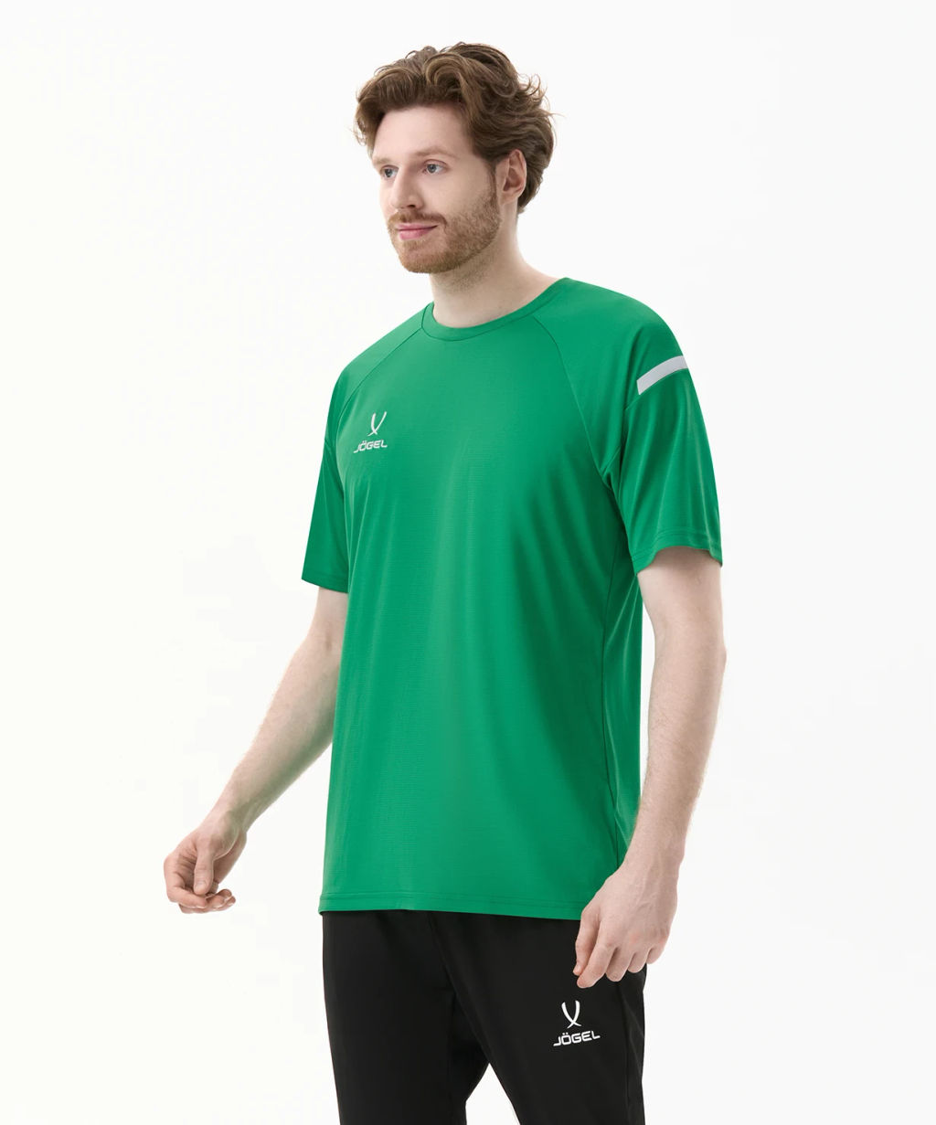 Футболка тренировочная JOGEL CAMP 2 Training Poly Tee, зеленый/белый  фото 5
