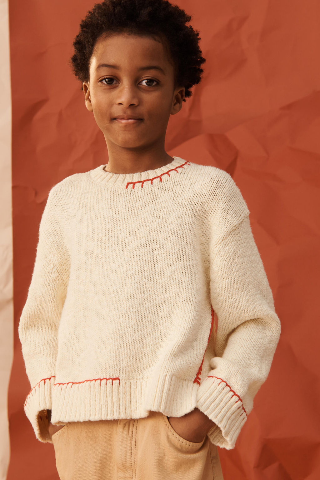 JERSEY PUNTO PESPUNTES LIMITED EDITION / Crudo / Rojo - Zara фото 2