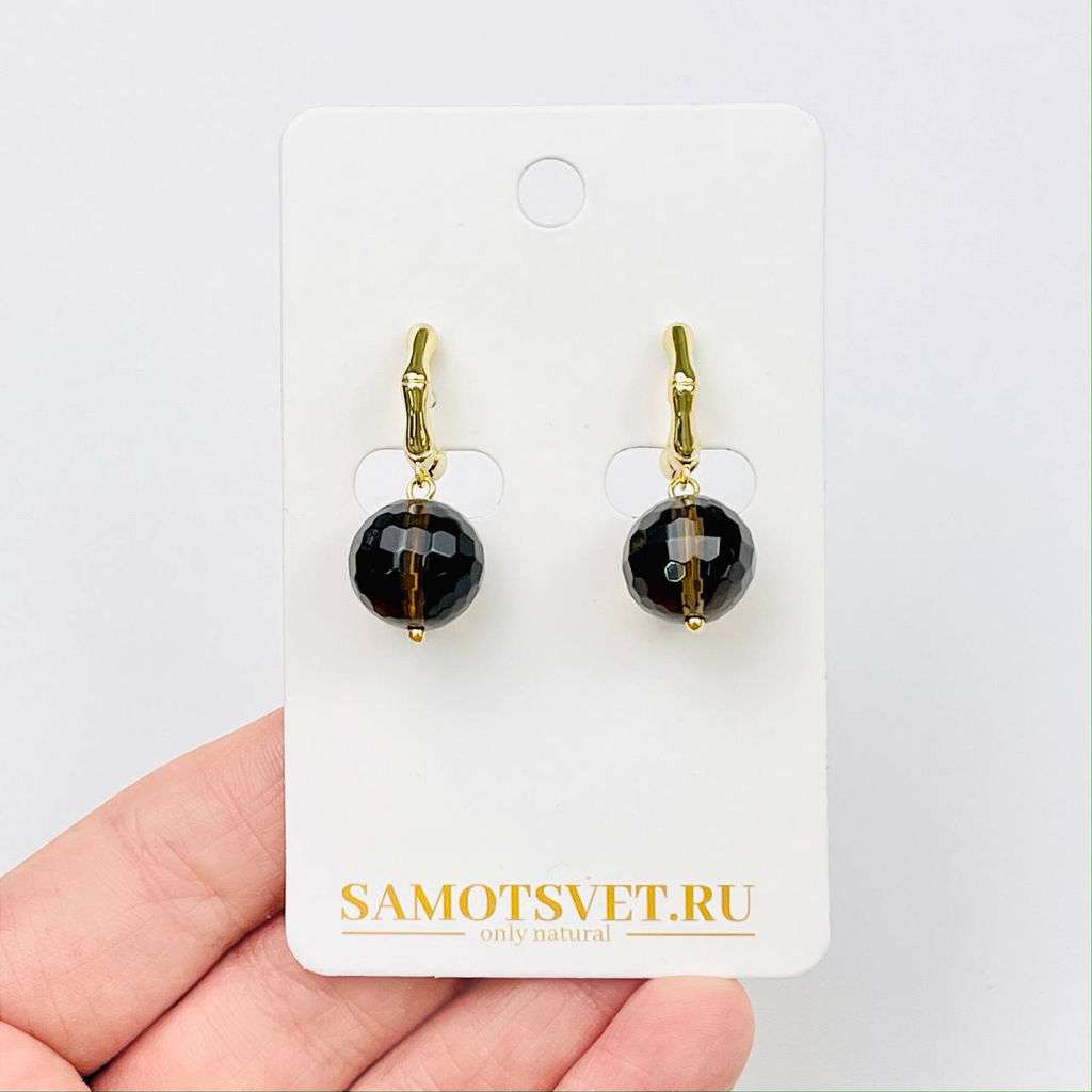 Серьги из Раухтопаза