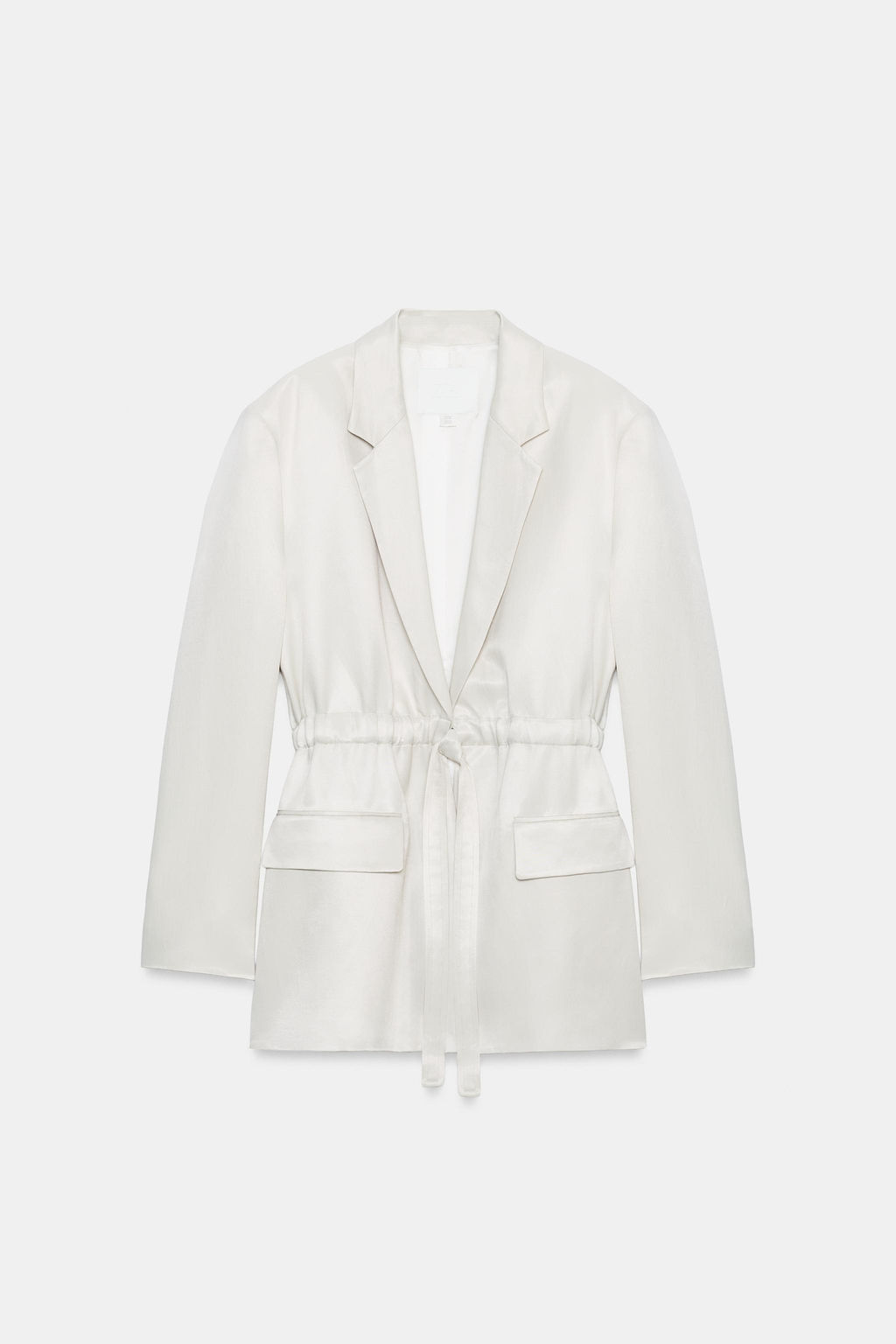 BLAZER SATINADA ZW COLLECTION / Hielo - Zara фото 6