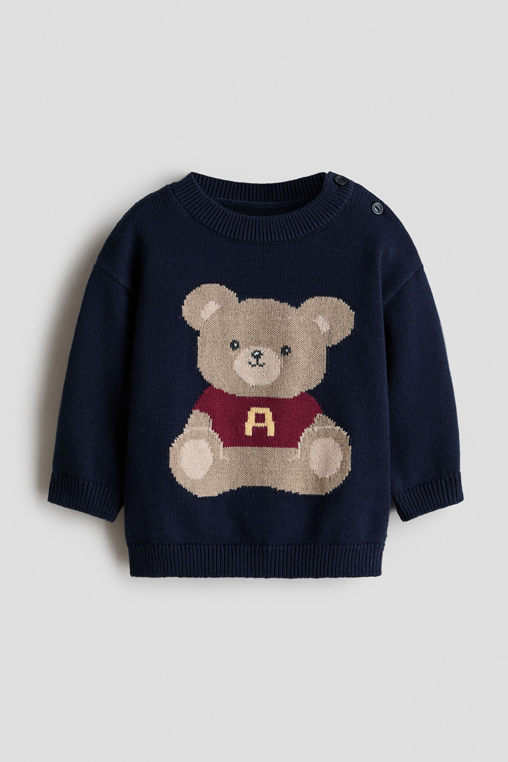 Jersey en punto jacquard de algod?n