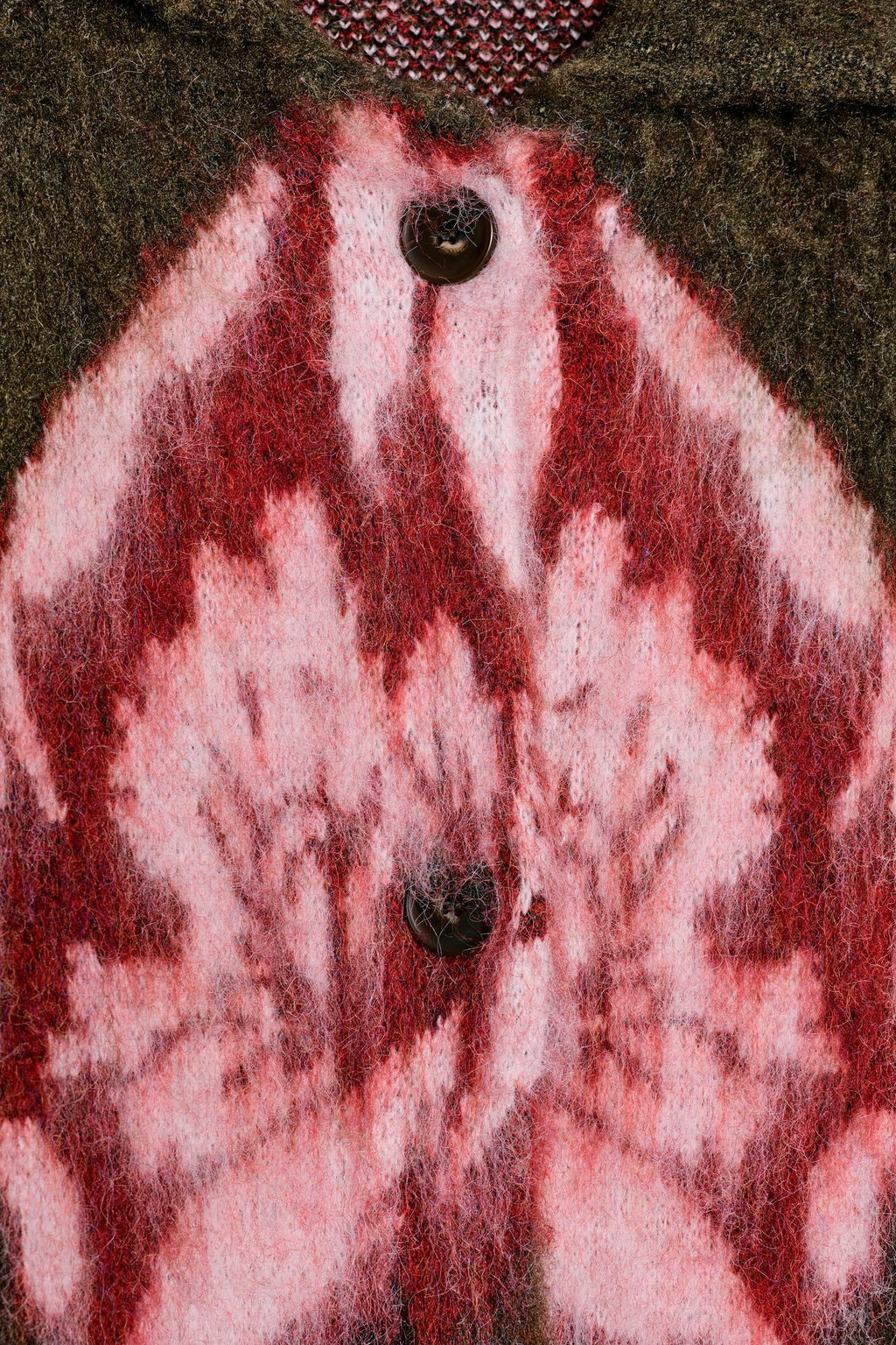 BRUSHED EFFECT JACQUARD KNIT COAT - Zara фото 7