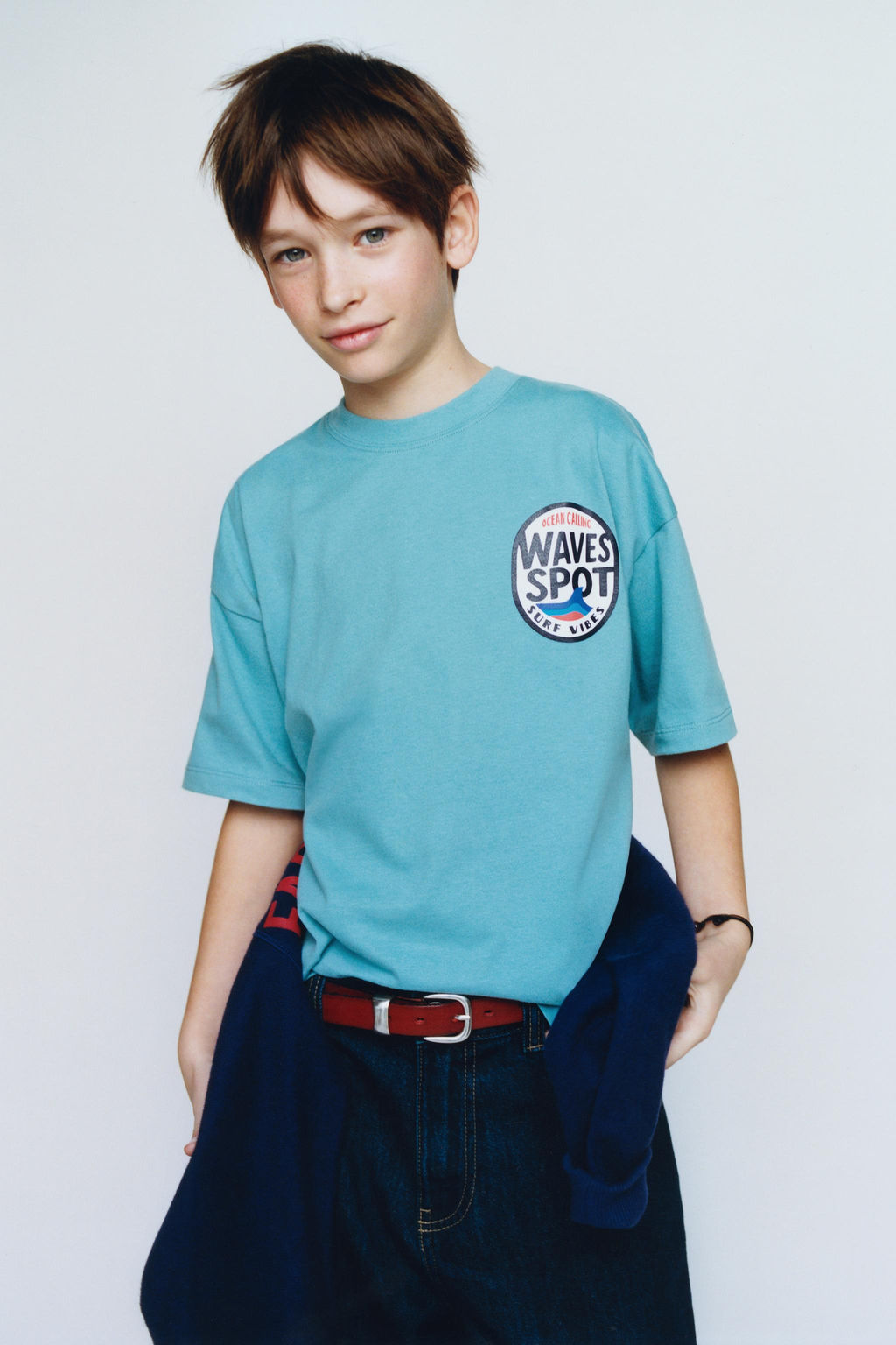 CAMISETA ESTAMPADA SURF / Azul claro - Zara фото 5
