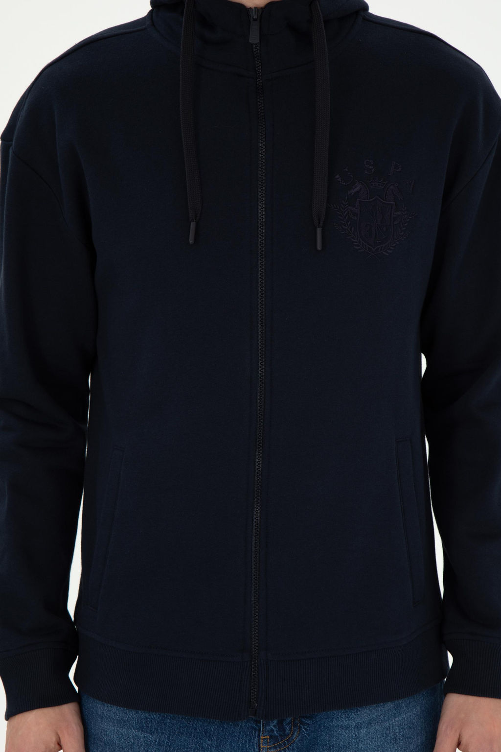 Мужской темно-синий вязаный кардиган Неожиданная скидка в корзине - U.s. polo assn фото 6