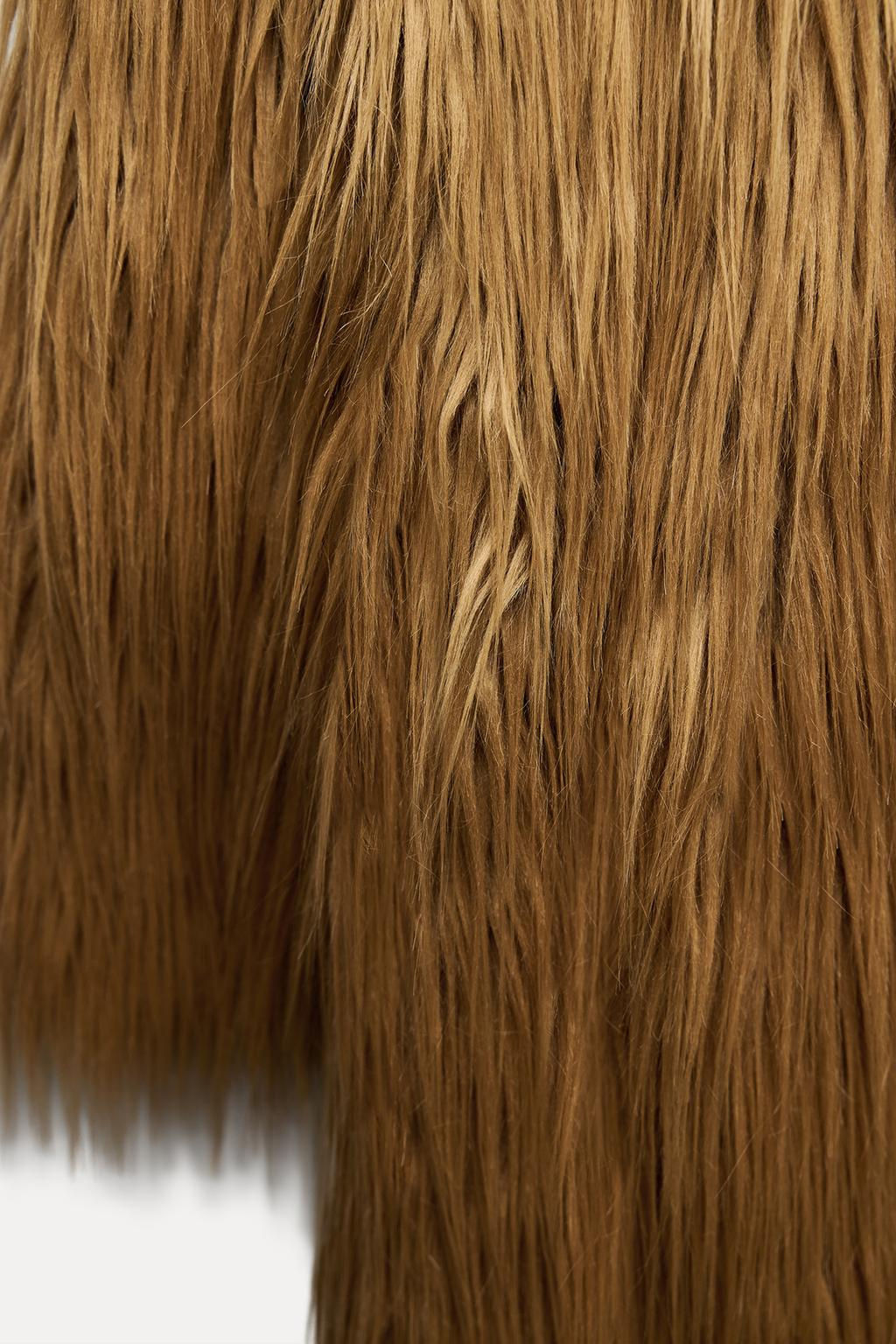 LIMITED EDITION LONG FAUX FUR COAT - Zara фото 6