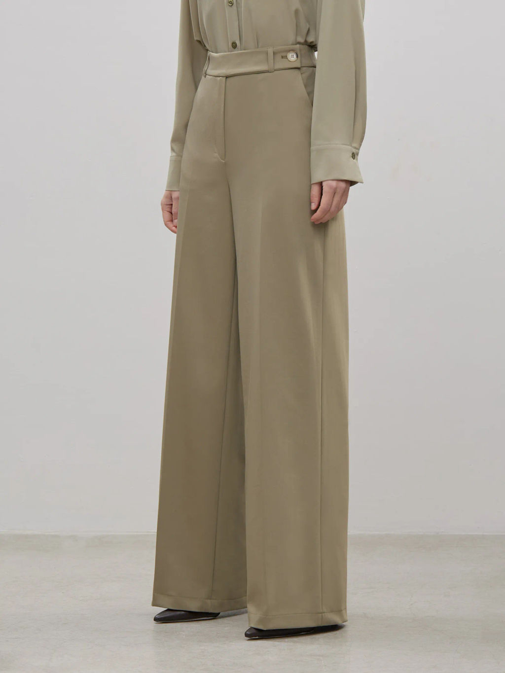 Брюки широкого кроя D283/harmonia - Emka фото 3