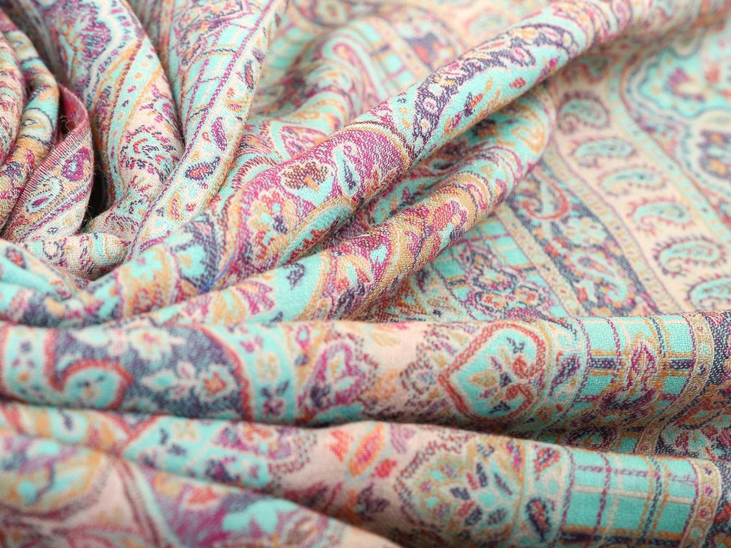 Палантин широкий шерсть 100% Тк4400/32 - Ганг фото 3