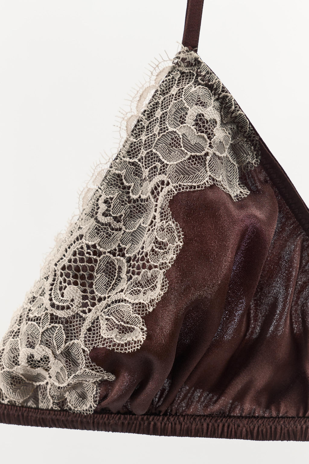 SILK AND LACE BRALETTE - Zara фото 7