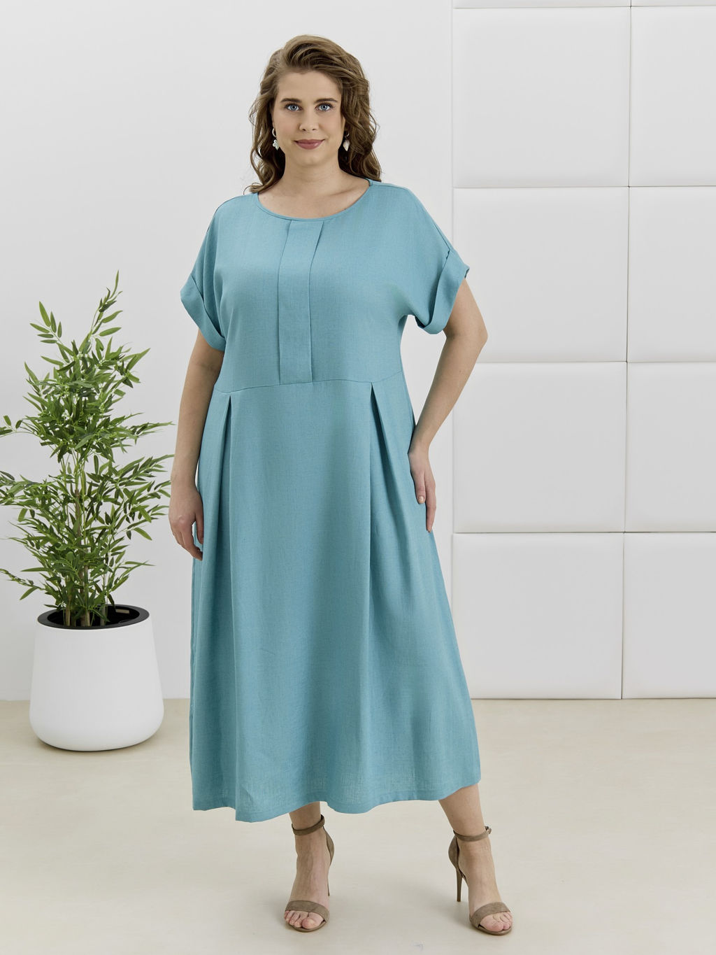 Платье Скарлет из вискозы со льном - Виотекс фото 2