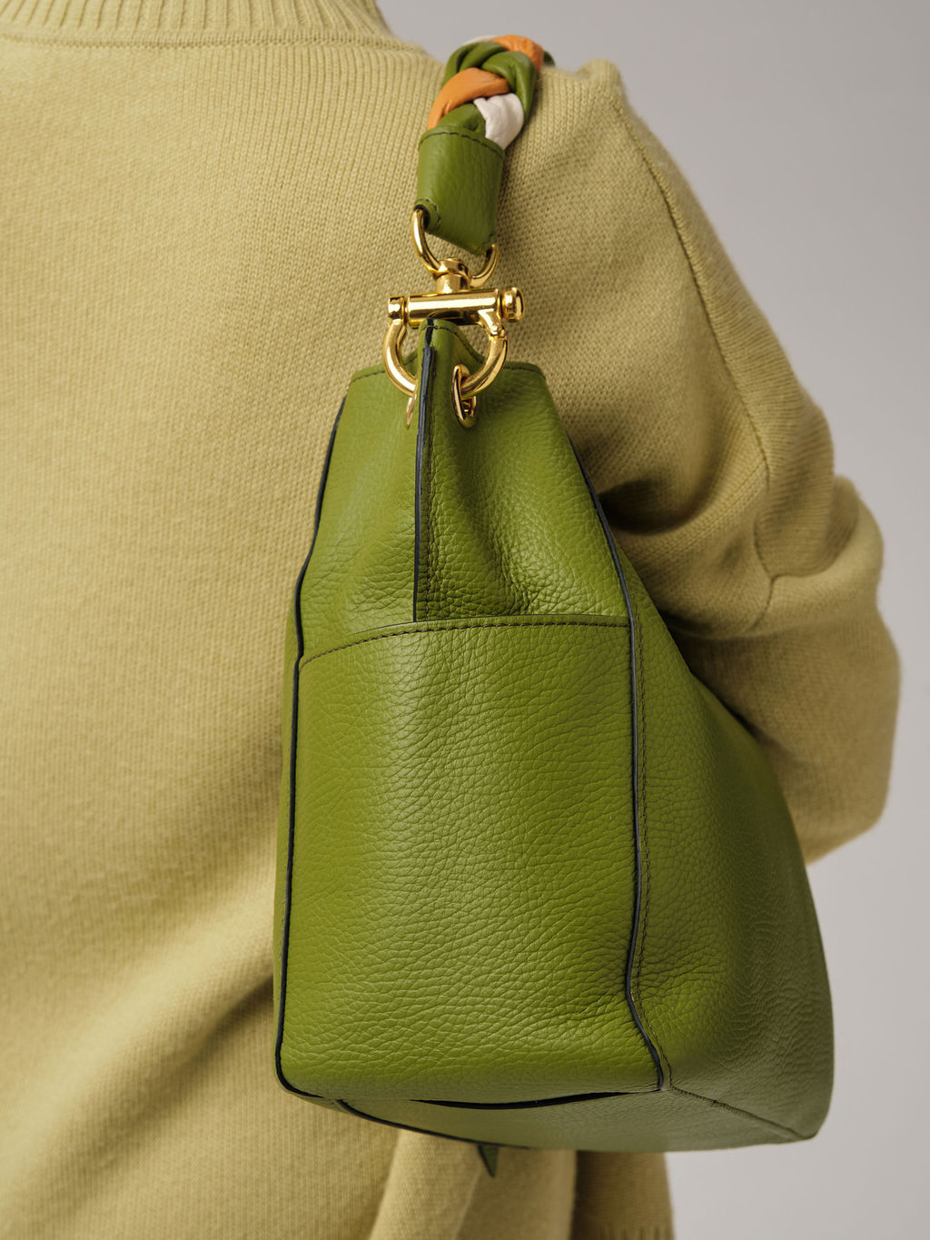 Кожаная сумка Azaro 30785 зеленый бамбук