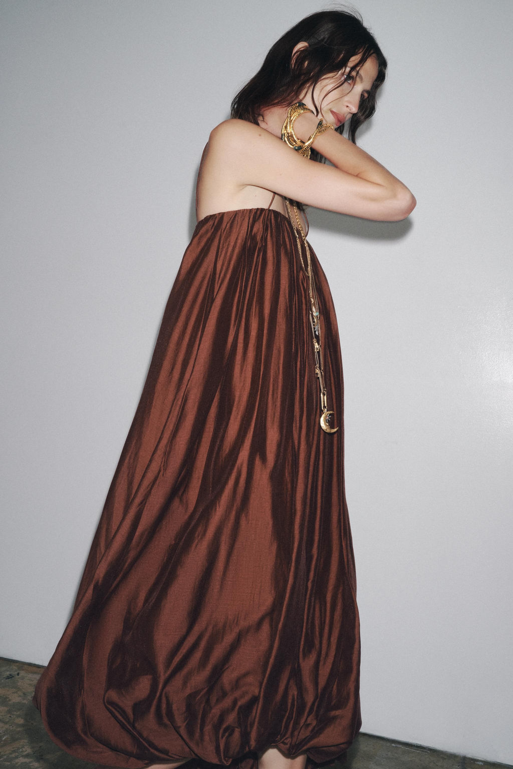 ZW COLLECTION MULTI-POSITION BALLOON DRESS - Zara фото 17