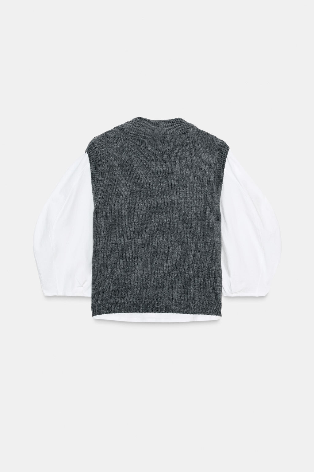 CONTRAST WAISTCOAT T-SHIRT - Zara фото 4