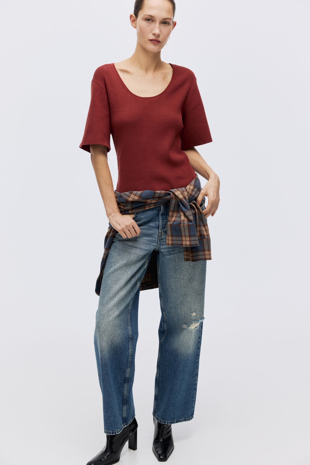 Camiseta en punto fino - H&m фото 6
