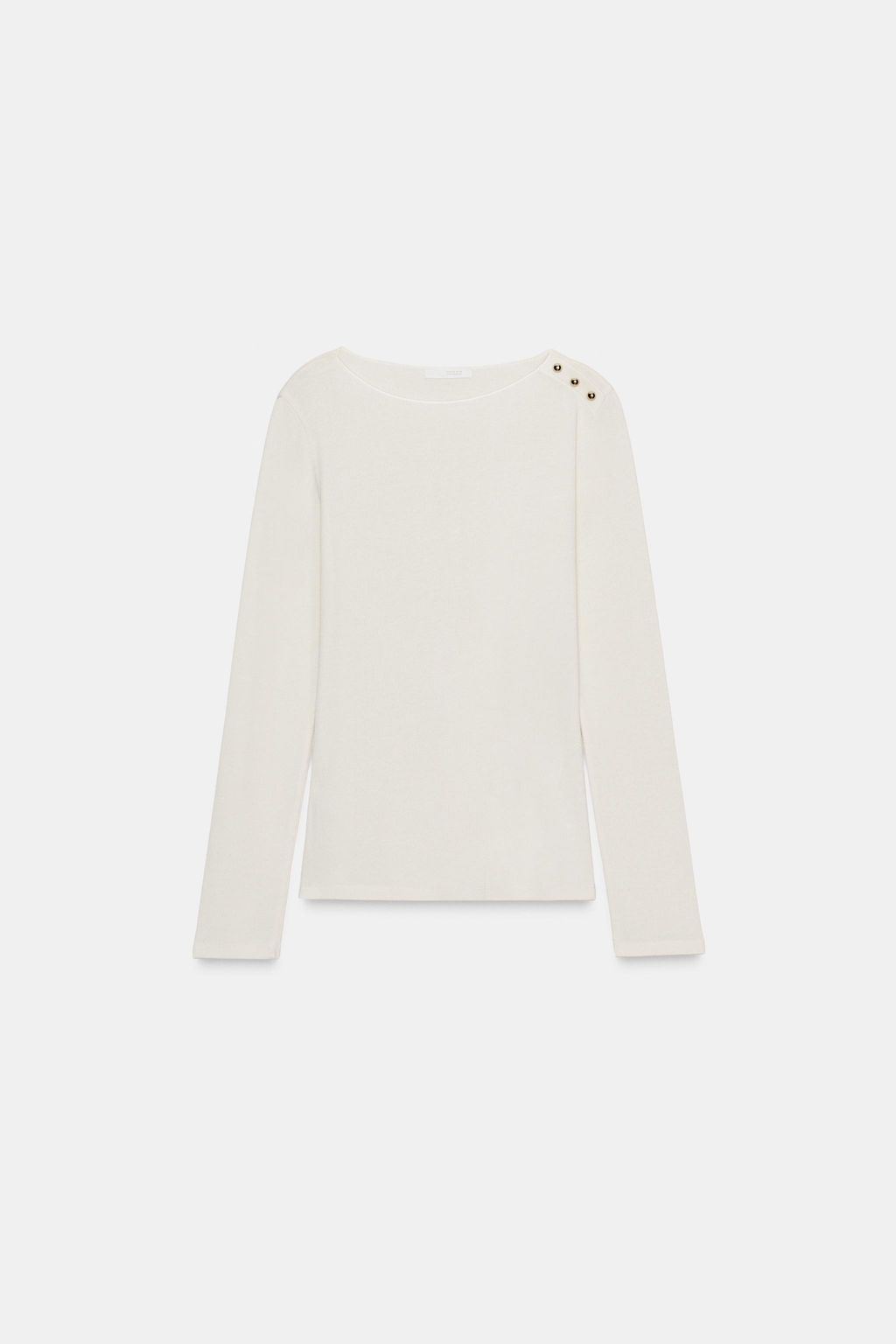 LONG SLEEVE BUTTON TOP - Zara фото 4