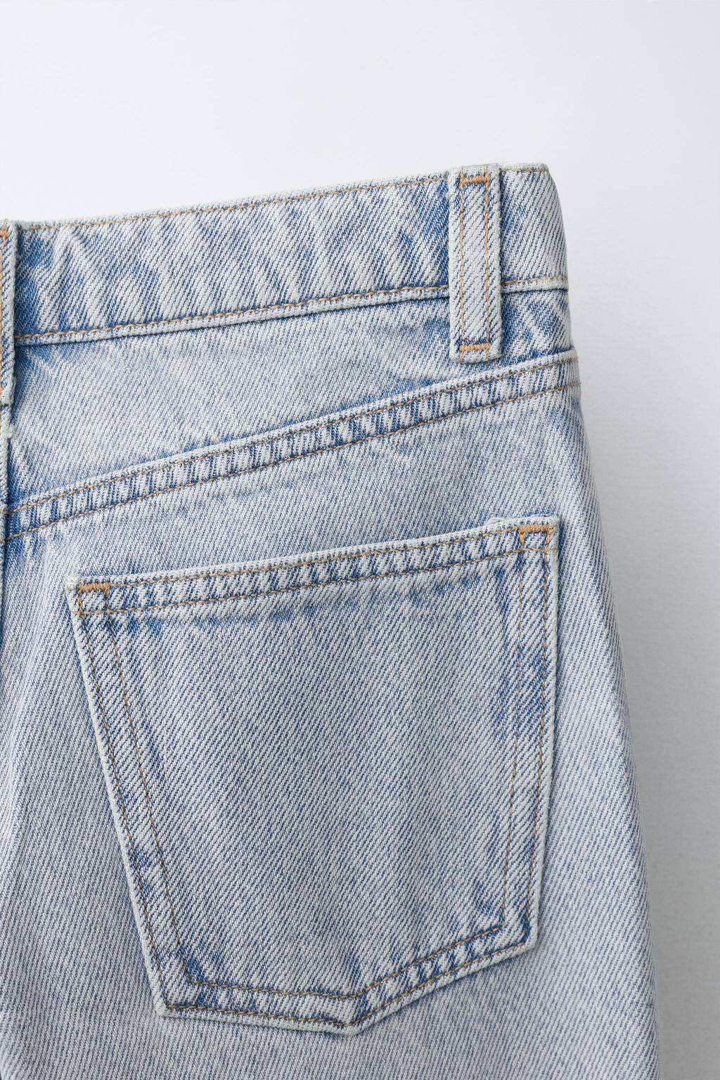 JEANS STRAIGHT FLORES BORDADAS / Azul - Zara фото 5