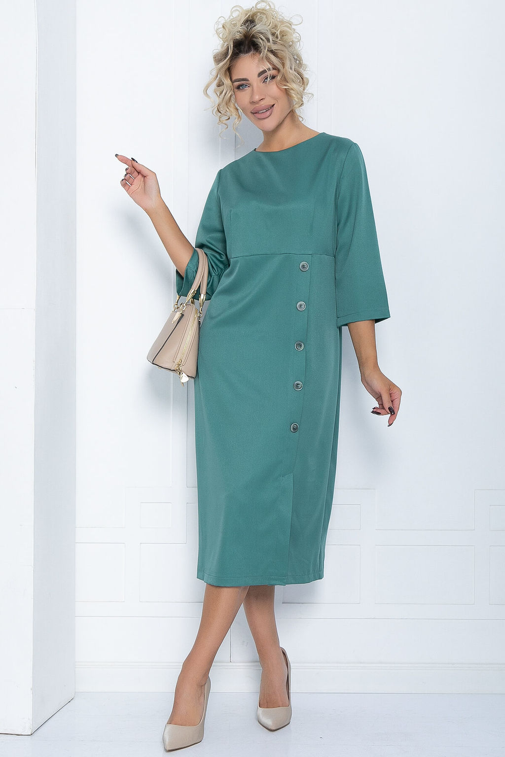 Платье Мэгги (зеленое) П12134 - Lt collection фото 5