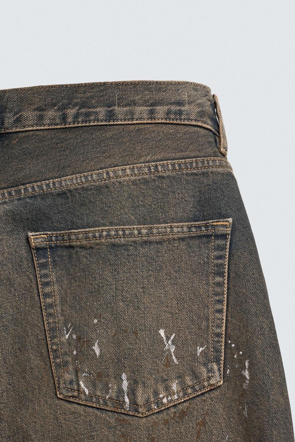 LOOSE FIT JEANS WITH PAINT SPLATTER - Zara фото 10