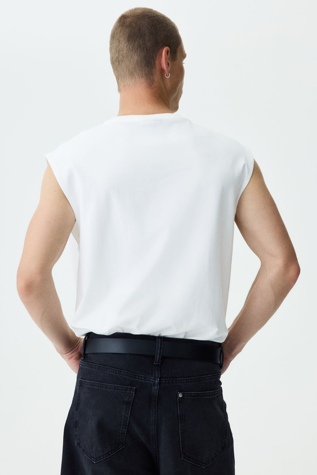 Camiseta sin mangas en algod?n Relaxed Fit - H&m фото 4