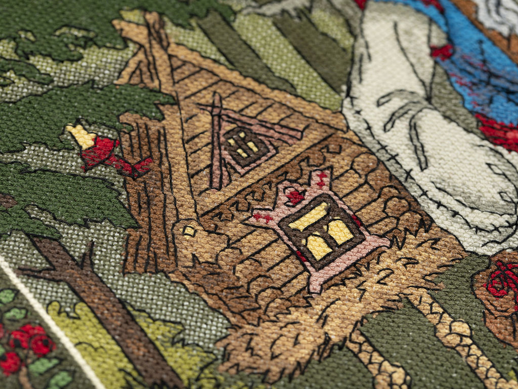 Набор для вышивания PANNA Золотая серия VS-7408 Славянская мифология. Баба Яга 27 х 36.5 см