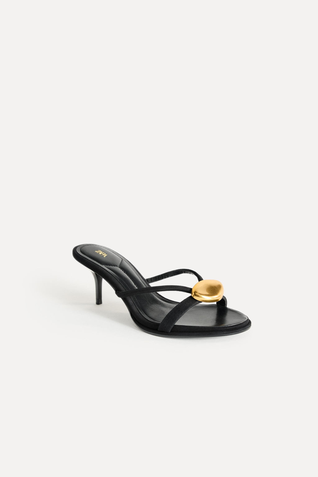 LEATHER SANDALS WITH METAL DETAIL 50TH ANNIVERSARY - Zara фото 4