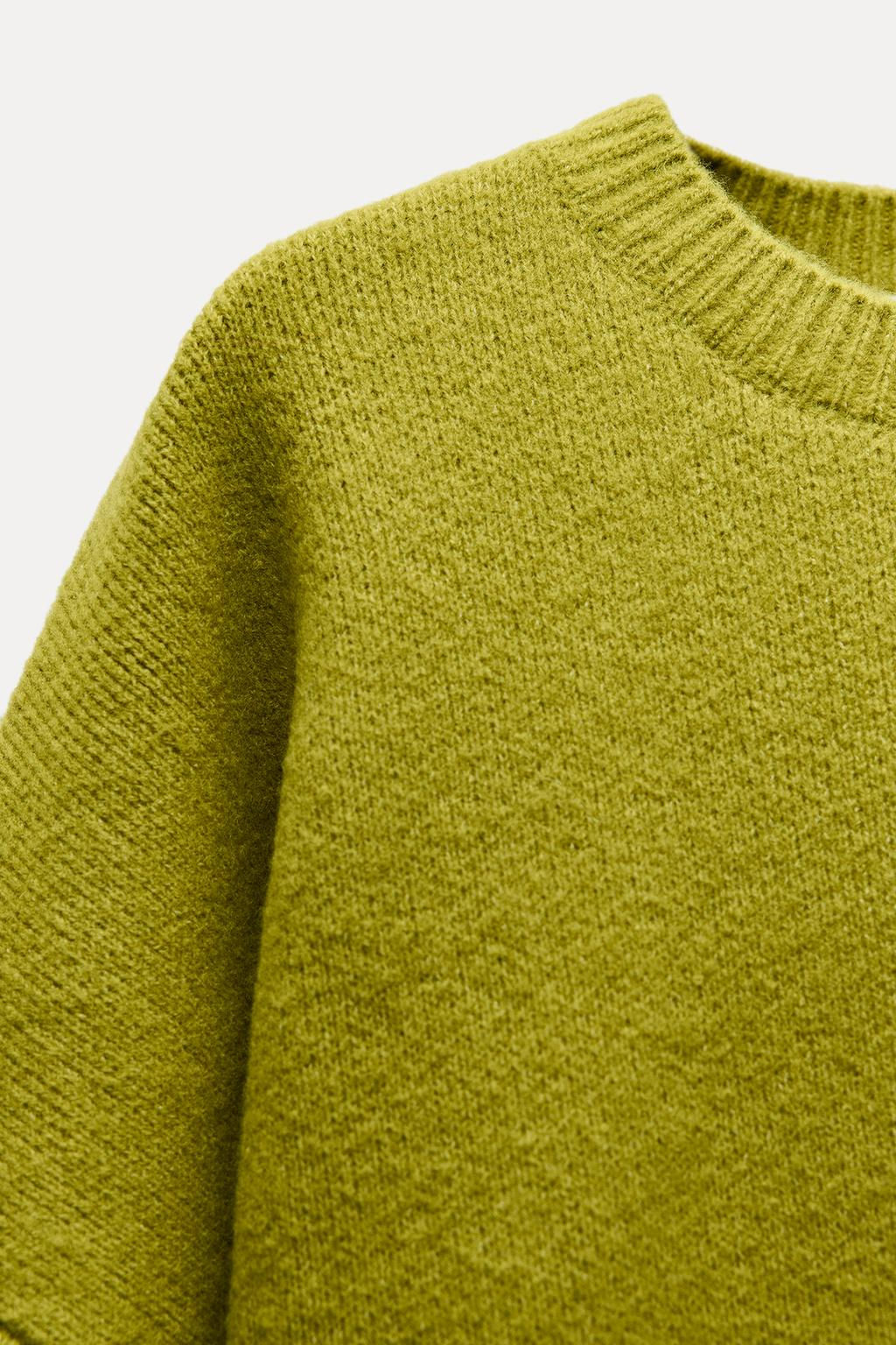 BASIC PLAIN KNIT SWEATER - Zara фото 3
