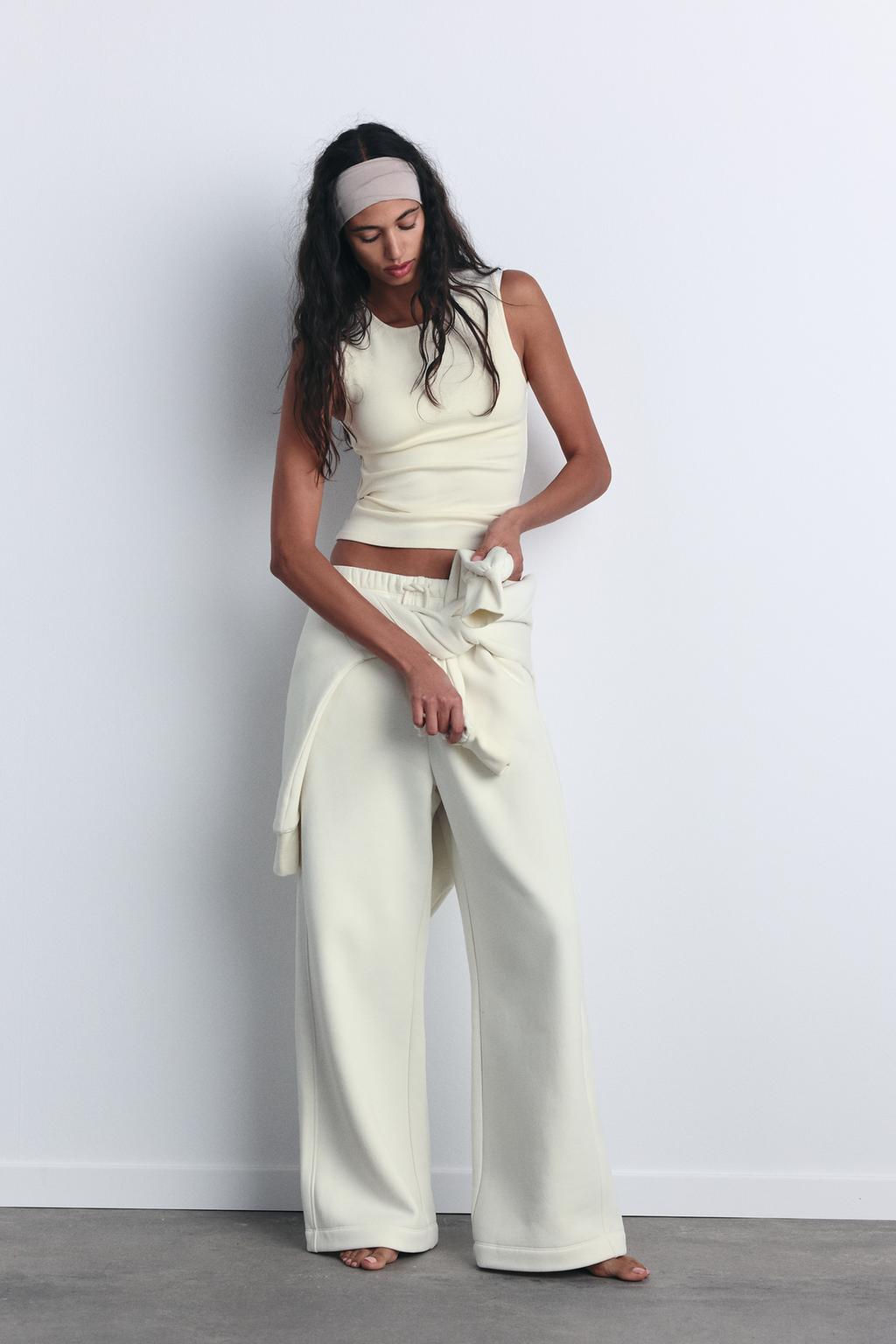 STRAIGHT-LEG PLUSH TROUSERS - Zara фото 12