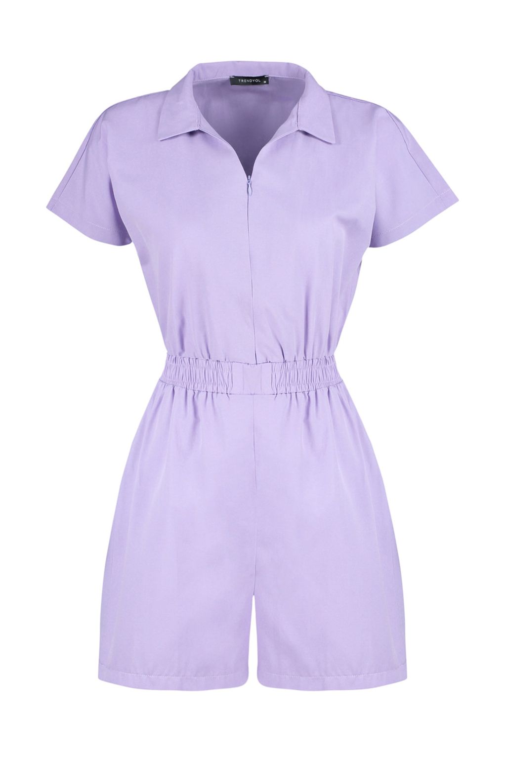 TRENDYOLMILLA Siyah Beli Lastikli Genis Paca Mini Dokuma Tulum TWOSS22TU0014  фото 5