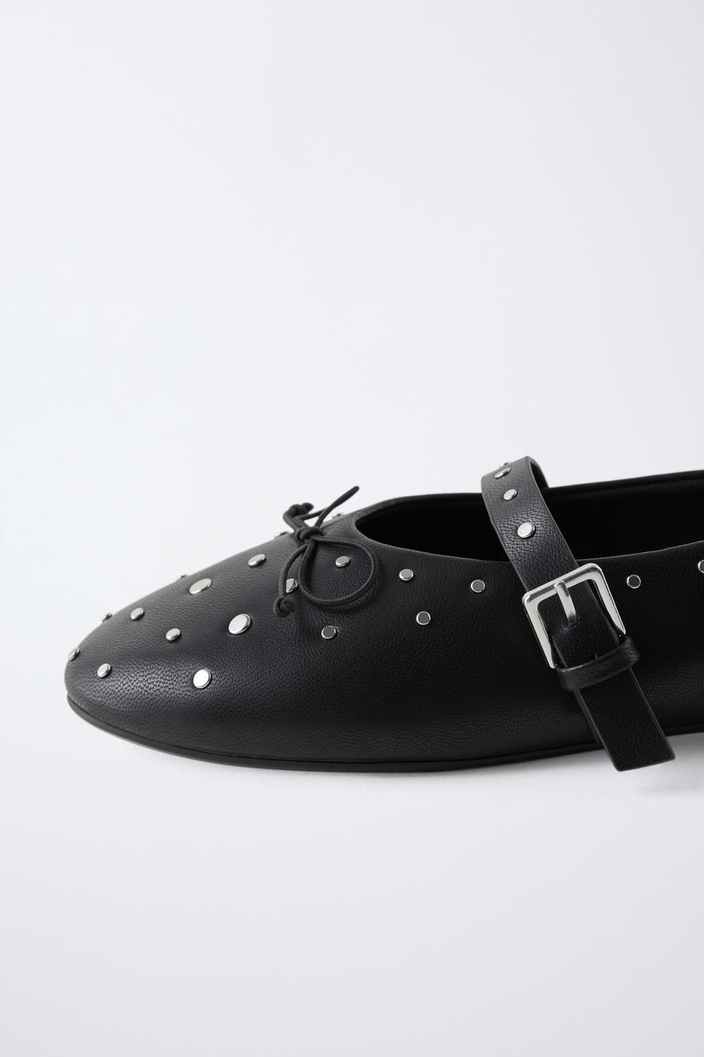 STUDDED BALLERINAS - Zara фото 5
