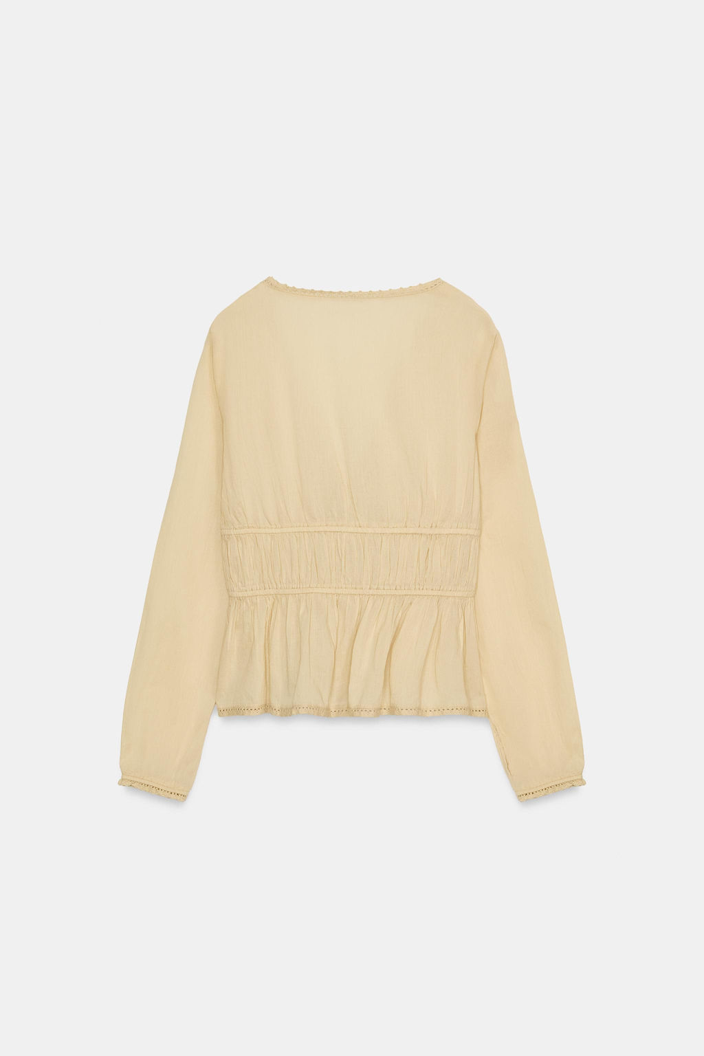 EMBROIDERED GAUZE SHIRT - Zara фото 11