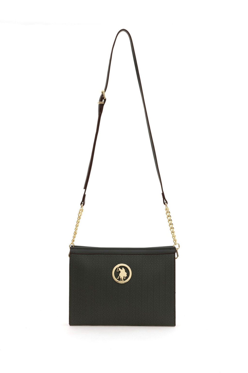 Женская сумка через плечо цвета хаки Неожиданная скидка в корзине - U.s. polo assn фото 6