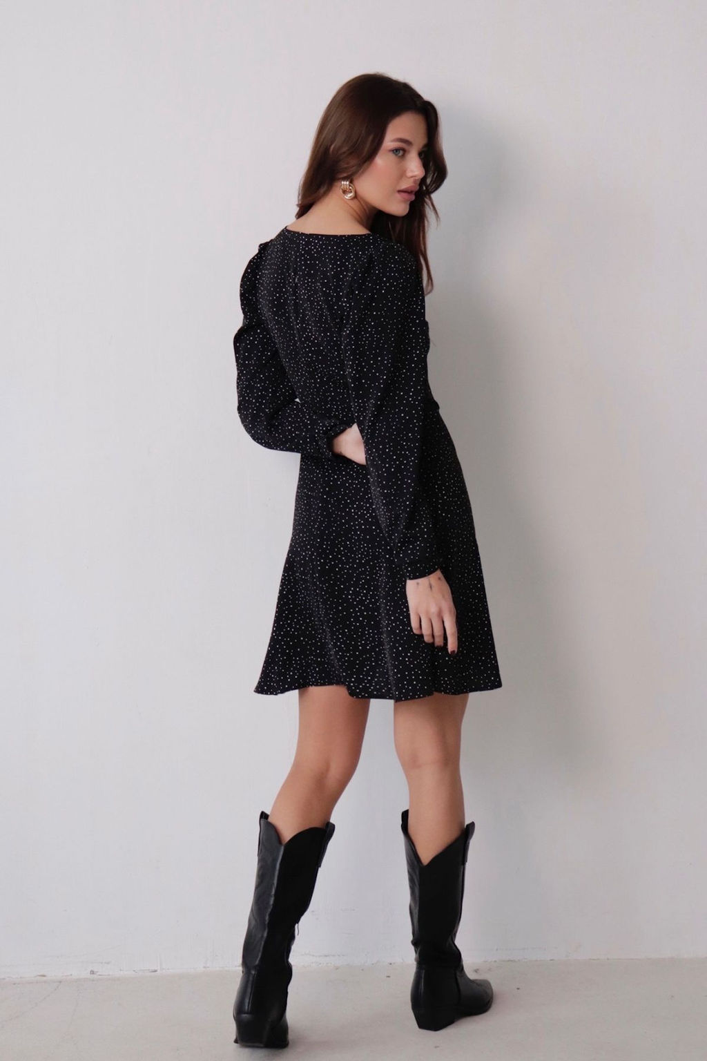 Платье с вырезом каре отрезное по талии - Martichelli фото 24