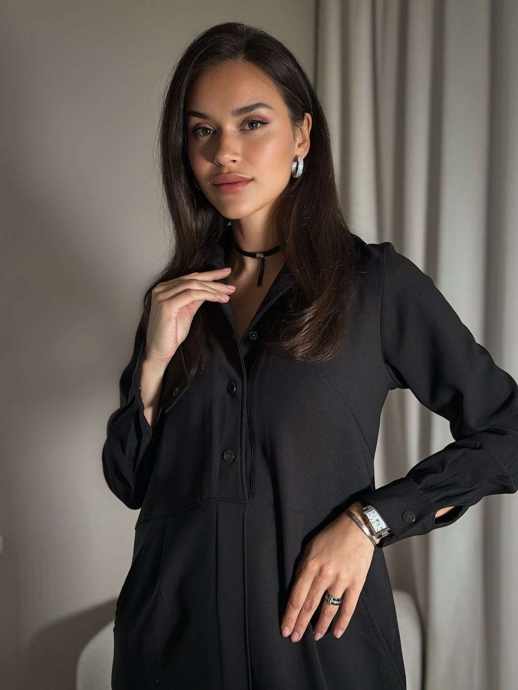 Платье Канна (черный) - Nadi bordo фото 8