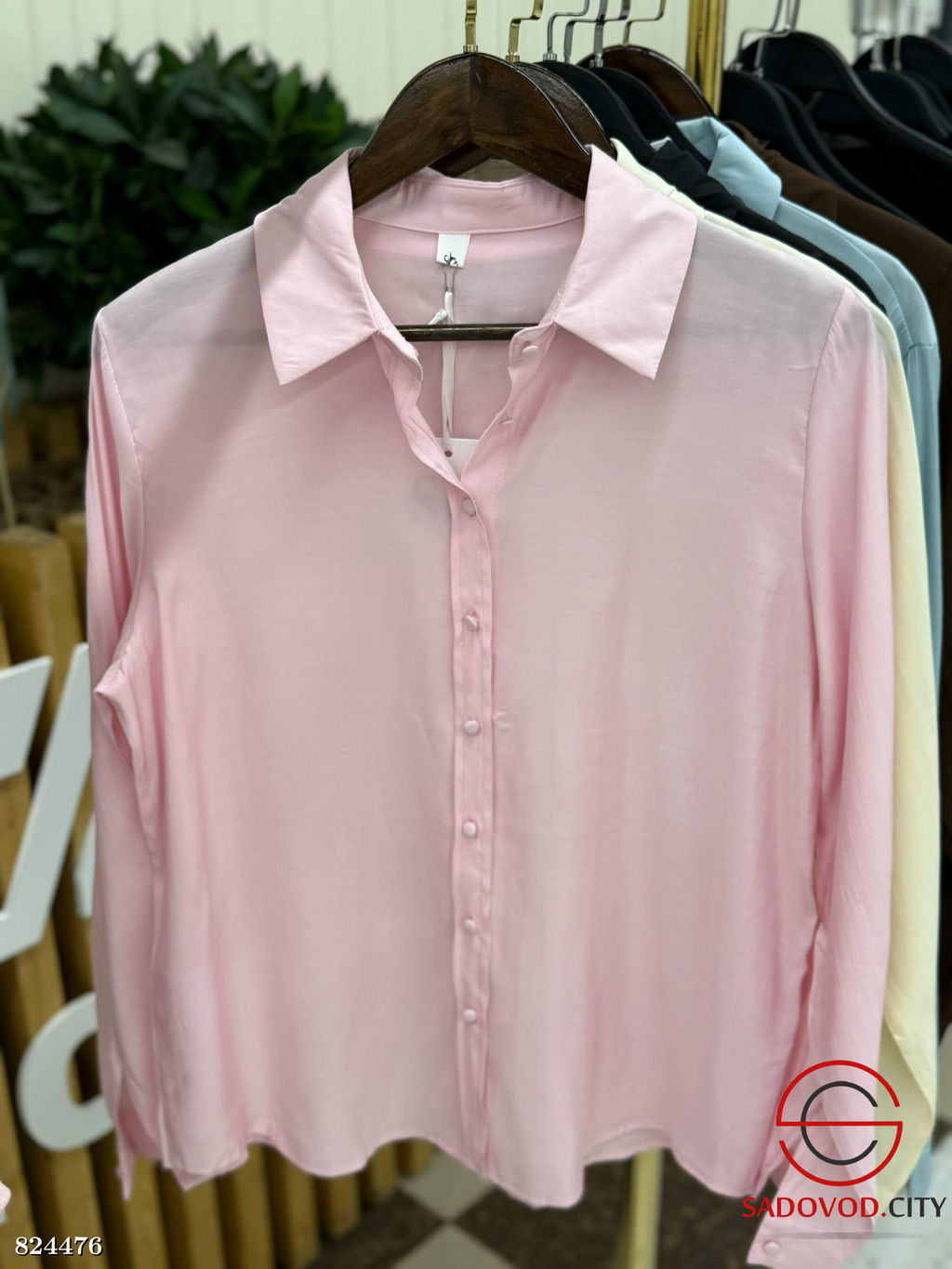 Рубашка женская однотонная