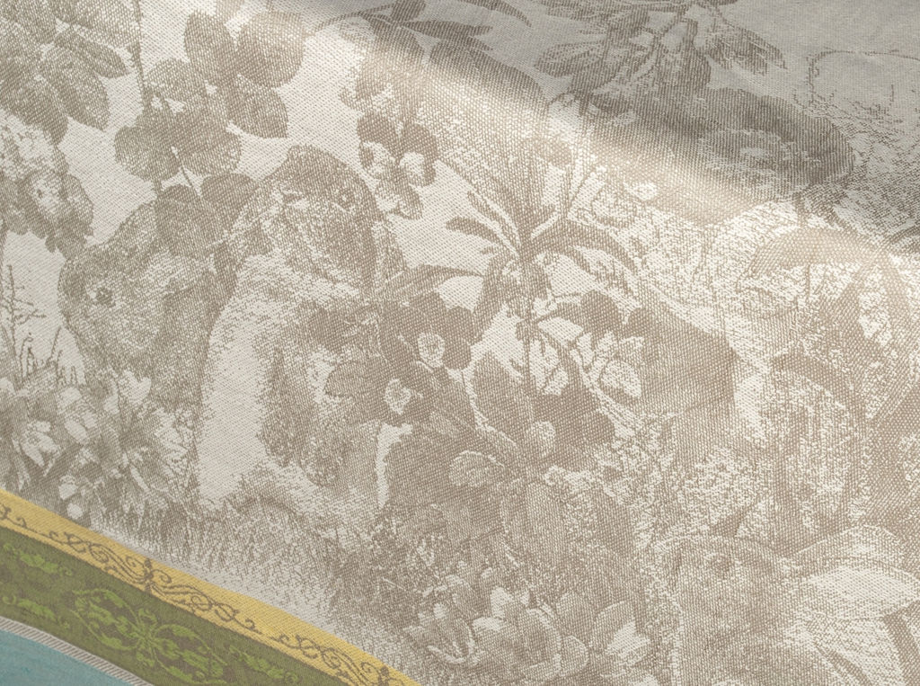 03с34 ЯК Скатерть 178*320 "Зайчики" цв. цветной