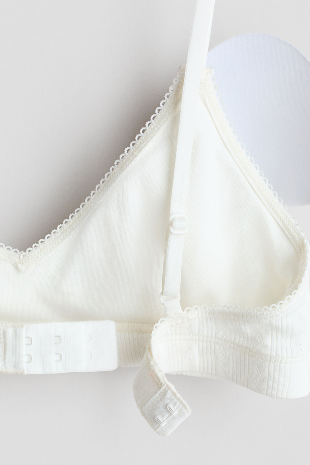 Crop top de pointelle de algod?n con relleno - H&m фото 4