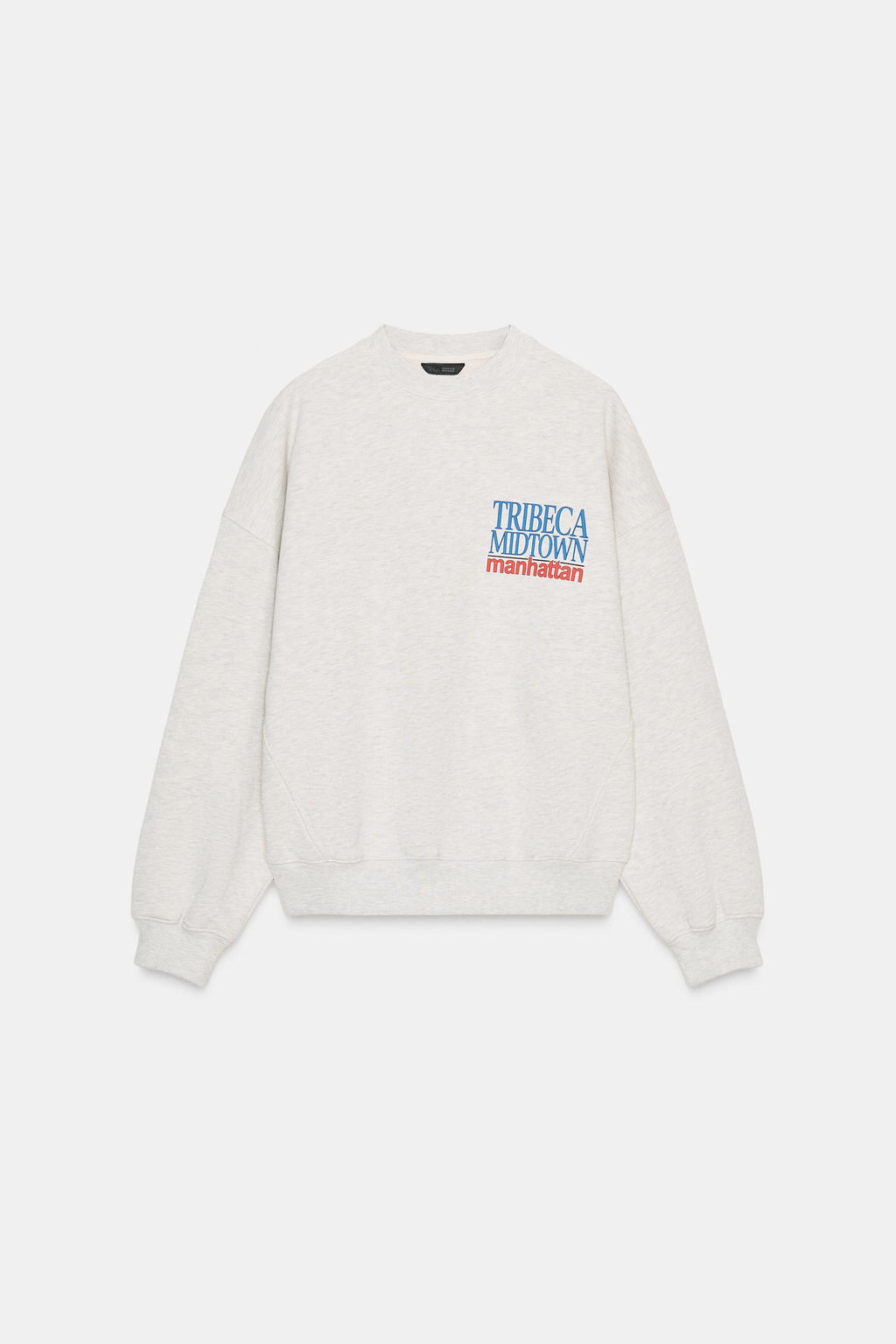 SWEATSHIRT WITH CONTRAST SLOGAN